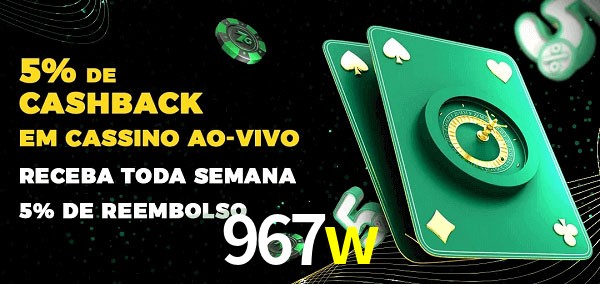 Promoções do cassino ao Vivo 967w